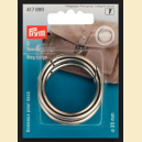 Inel pentru geanta, culoare argintiu, 35 mm - Prim
